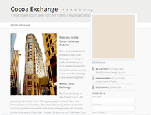 Tablet Screenshot of cocoaexchange-nyc.com